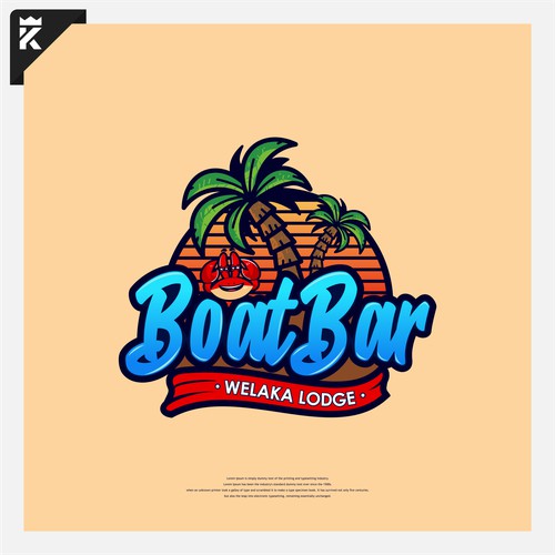 Playful, Mascot Logo Concept for Boat Bar
