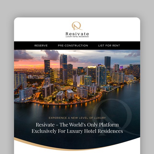 Email Newsletter Design for Resivate