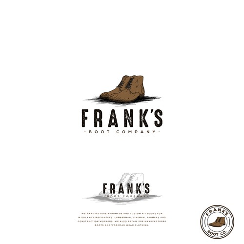 Logo entry for the contest Frank's Boot Company.