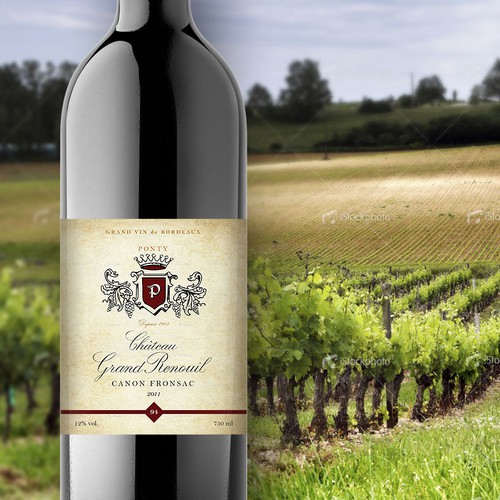 Wine label wanted for Bordeaux Ponty Winery