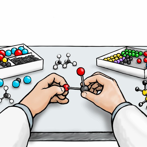 Molecular modeling kit