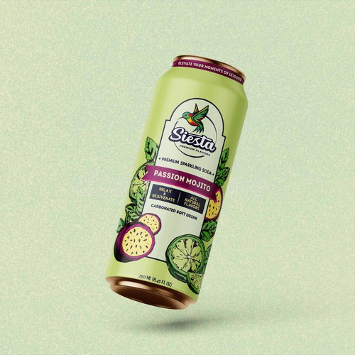 Can Design for Sparkling Soda