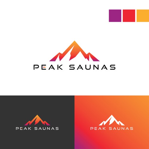 Peak Saunas Logo Entry