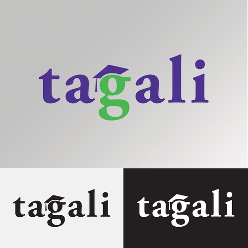 Logo for bilingual French/English school;Tagali