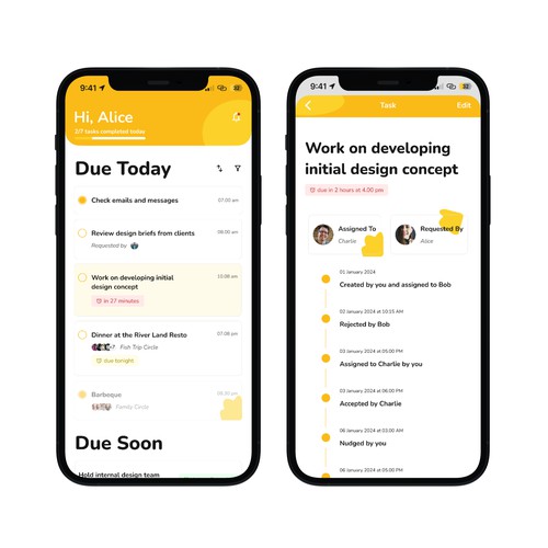 productivity app design