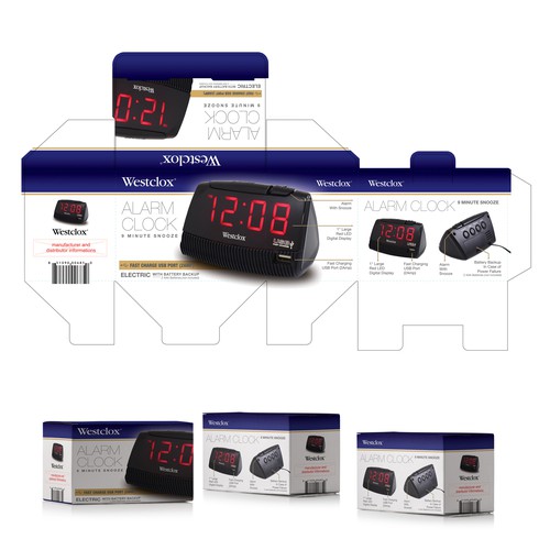 Westclox Alarm Clock packaging