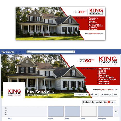 Facebook Cover for Exterior Remodeling Company