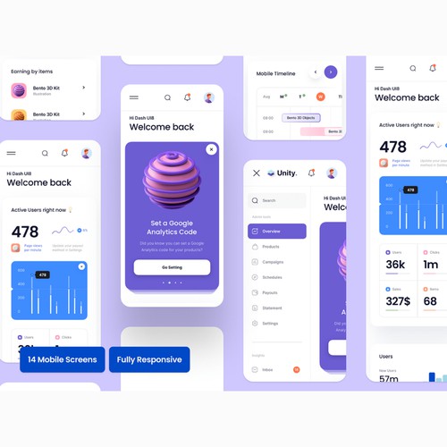 Unity Dashboard Design