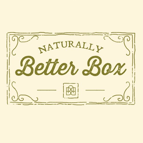 Create a rustic earthy but fresh logo for a Naturally Better Box e-commerce store