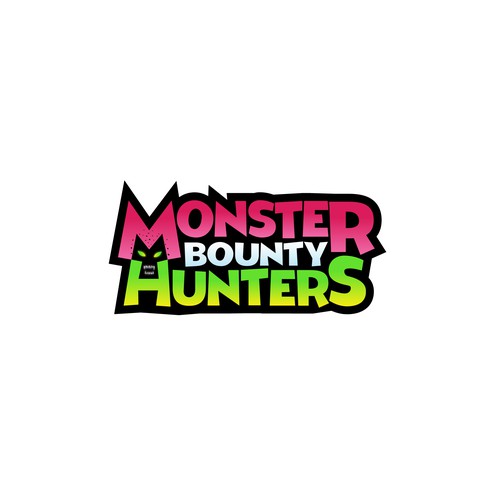 A fun and scary wordmark for 'Monster Bounty Hunters'