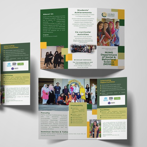 Brochure design for NUMS School