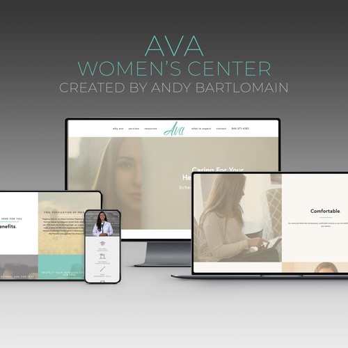 Women's Center Website on Squarespace