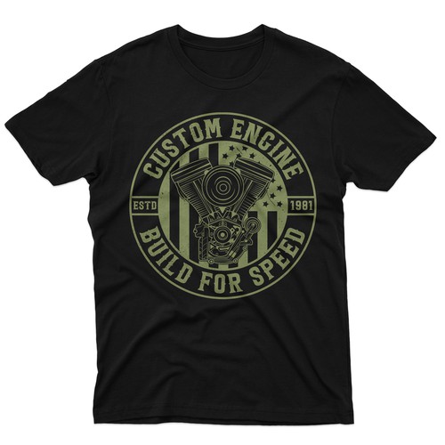 Engine T-shirt design