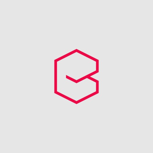 Letter B Geometric Logo Design