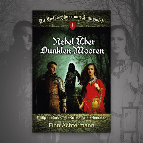 Book cover design for a fantasy novel.