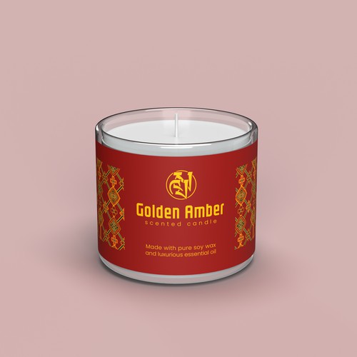 Traditional Candle Label Design