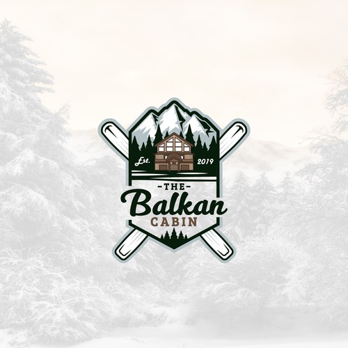 AirBNB Ski Chalet Logo - The Balkan Cabin