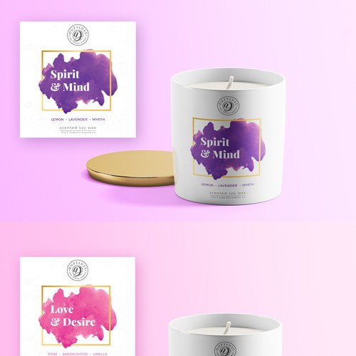 Candle label design