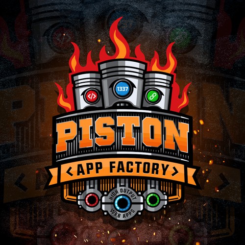 Logo Piston App Factory