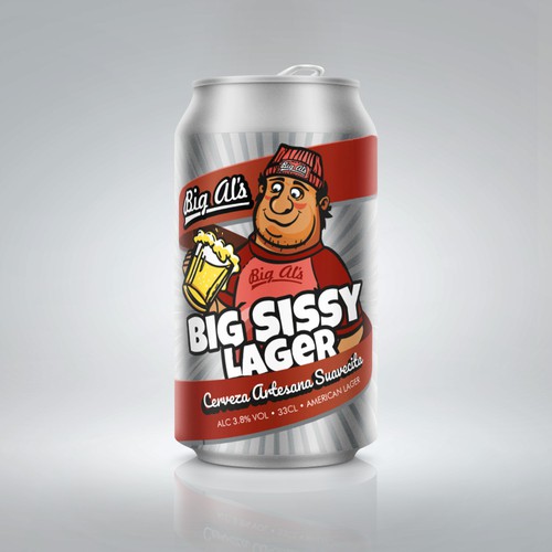 Label for can Bog Sissy Lager