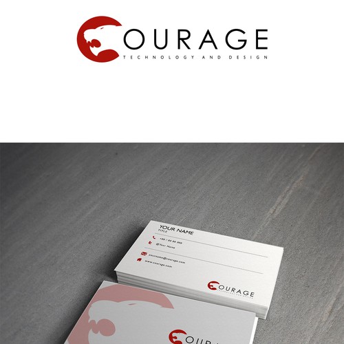 Courage needs a new logo and business card
