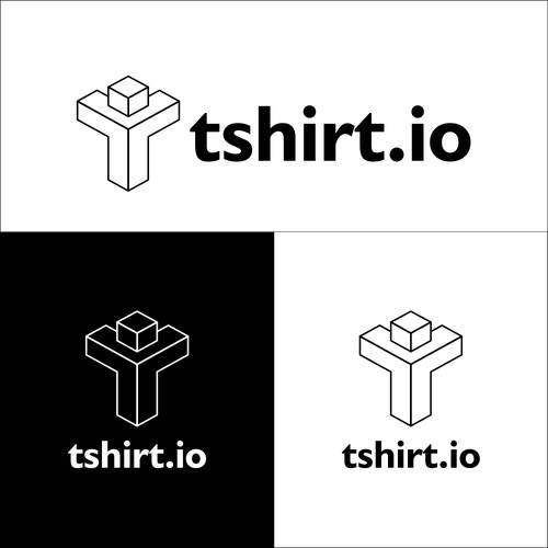 Perspective Logo Concept for Tshirt.io