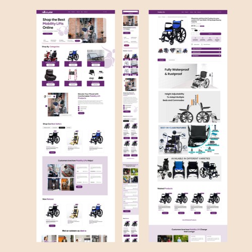 Mobility website design