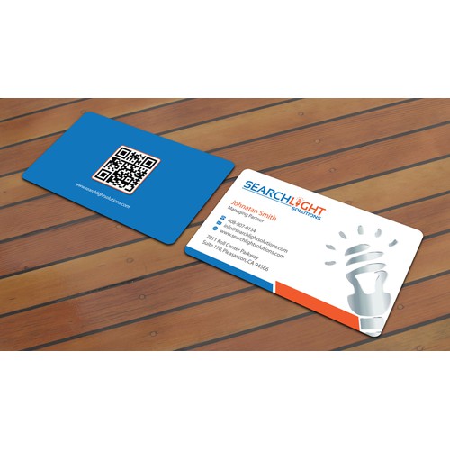 Create a winning business Cards for Searchlight Solutions!