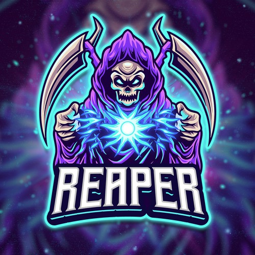 Grim Reaper Mascot Esport Logo