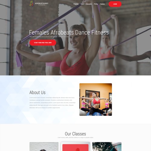 I NEED A FUN CREATIVE DANCE FITNESS WEBSITE