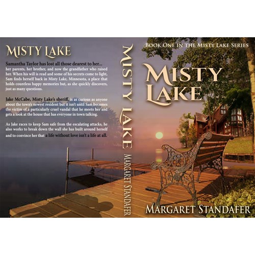 Create a cover for the romance novel Misty Lake