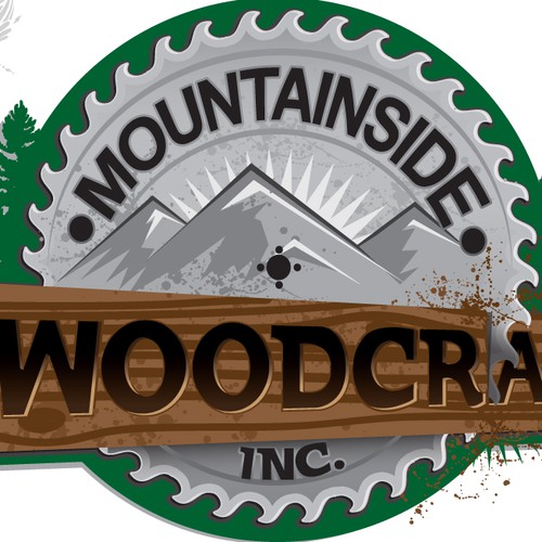 Create the next logo for MOUNTAINSIDE WOODCRAFT, INC