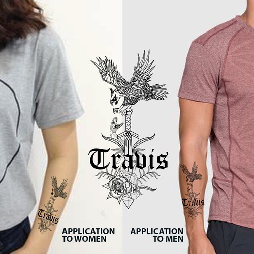 Digital Tatto Travis version 3 Aplication to Men and Women