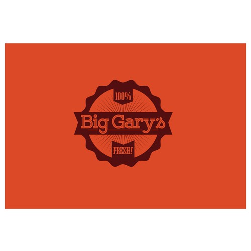 FUN and Vibrant Logo for Big Gary's !!