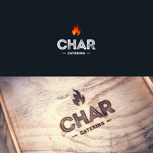 Logo concept for grill catering & restaurant