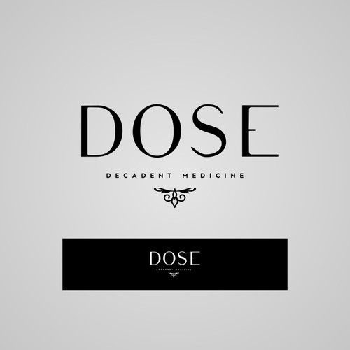 Modern luxury logo and package design for medicinal chocolate brand: DoSe