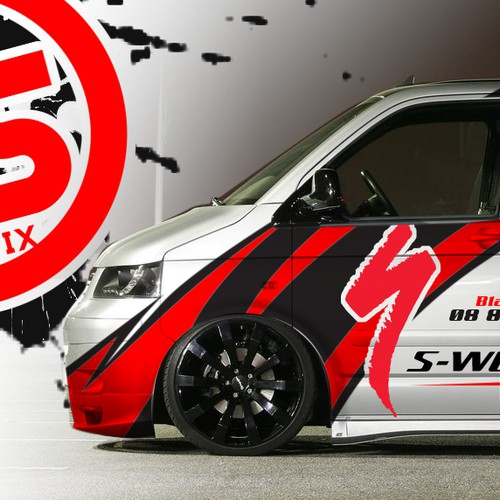 Create a vehicle wrap design for Bike Society