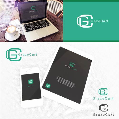 graze cart logo design