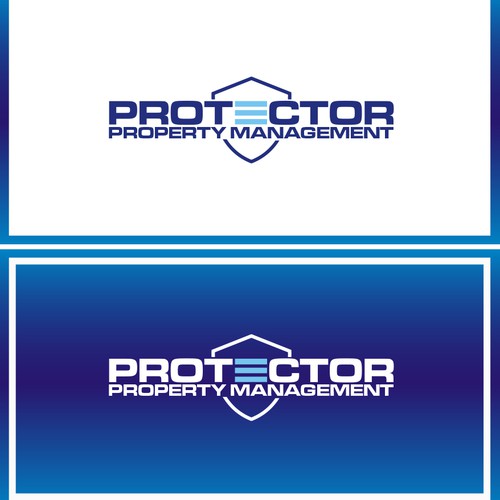 Create a logo brand for Protector, a property mgmt. company for commercial real estate