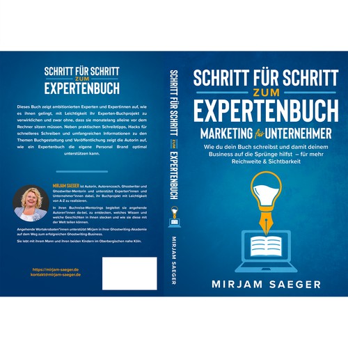Simple book cover for marketing