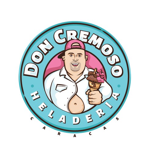 Ice cream shop logo