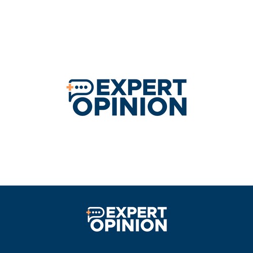 expert opinion logo concept