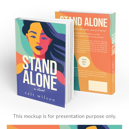 Modern Book Cover Concept for "Stand Alone"