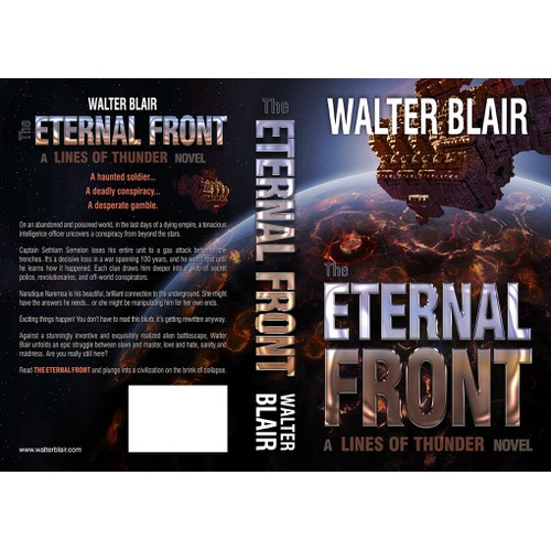 A captivating cover for a big-concept military science fiction novel