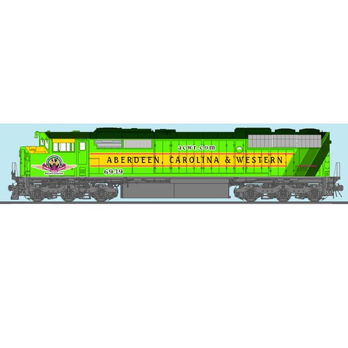 Aberdeen Carolina & Western  Locomotive Branding