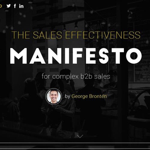 The Sales Effectiveness Manifesto Redesign