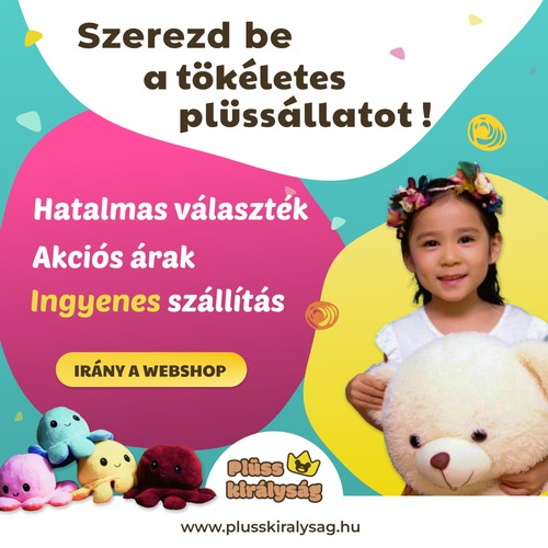 Plüss királyság logo and banner design