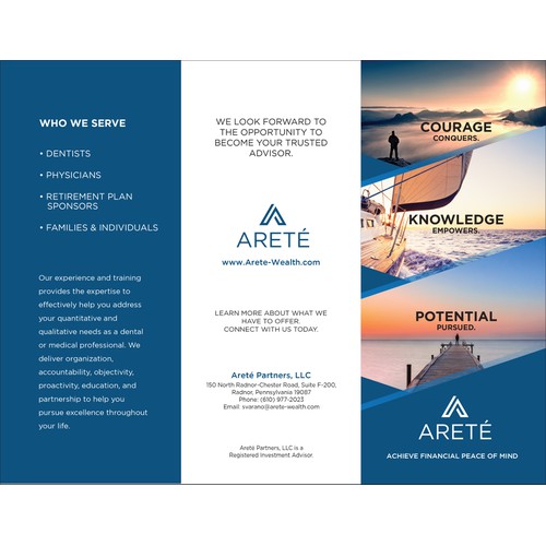 ARETE Trifold Brochure