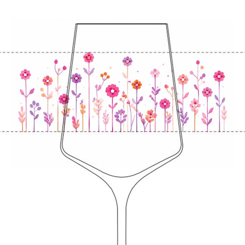Floral glass