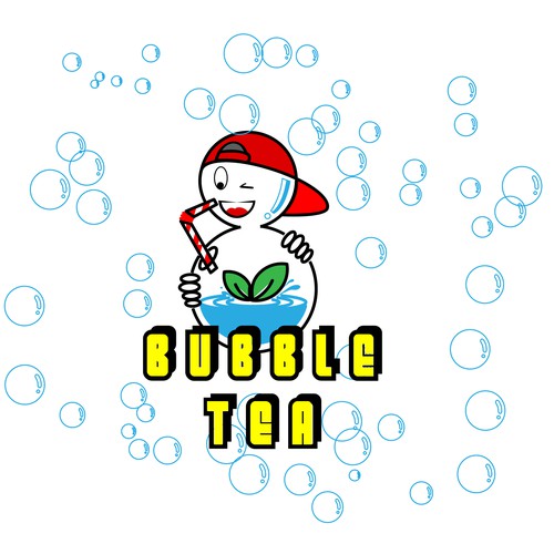 Funky Logo for a bubble tea brand